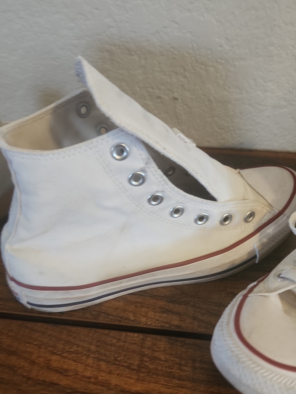 Converse-Classic White High-Top Canvas Sneakers - Women - Picture 4 of 8